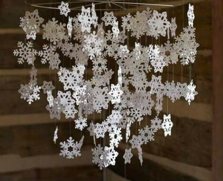 Φτιάξτε μόνοι σας χριστουγεννιάτικες χιονονιφάδες