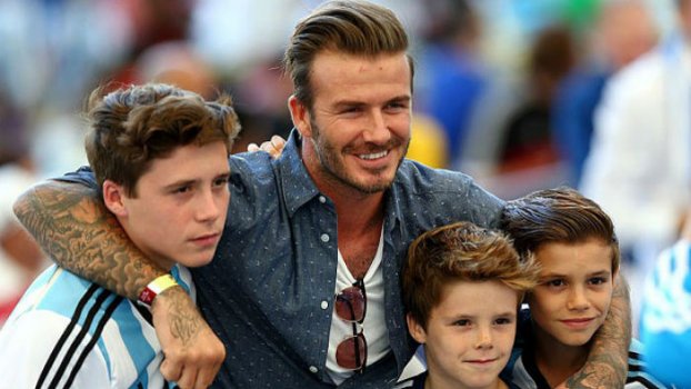 Τροχαίο είχε ο Μπέκαμ και ο γιος του