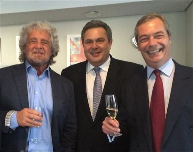 ΦΩΤΟ-Η συνάντηση του Καμμένου με Γκρίλο-Φάρατζ