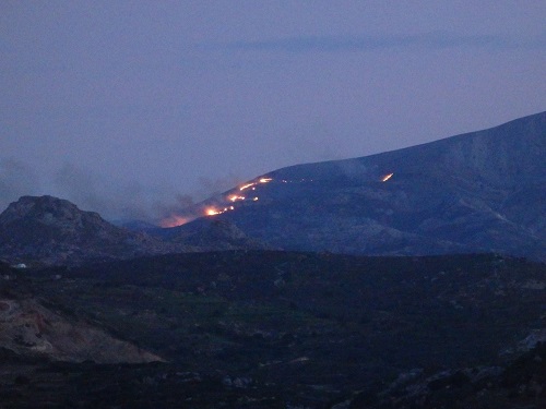 ΒΙΝΤΕΟ-Φωτιά στη Νάξο
