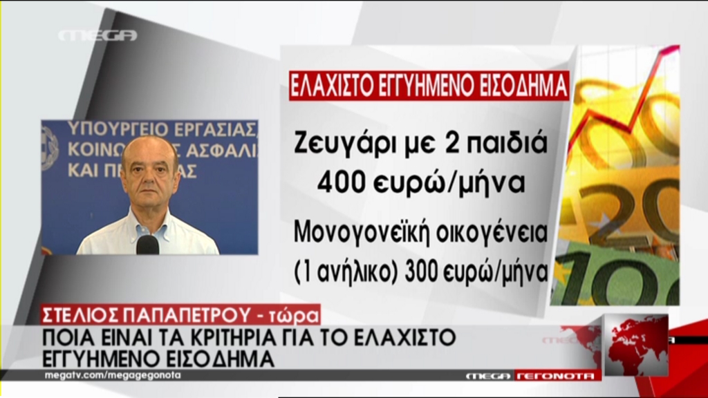 ΒΙΝΤΕΟ-Αυτά είναι τα κριτήρια για το ελάχιστο εγγυημένο εισόδημα