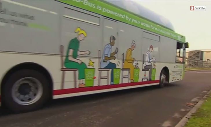 ΒΙΝΤΕΟ-Το οικολογικό λεωφορείο που τροφοδοτείται από ανθρώπινα απόβλητα