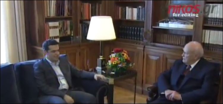 ΒΙΝΤΕΟ-Σε εξέλιξη η συνάντηση Παπούλια-Τσίπρα