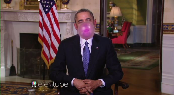 ΒΙΝΤΕΟ-Η τσιχλόφουσκα του Ομπάμα
