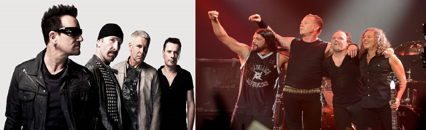 Μάχη στην TV-Metallica εναντίον U2