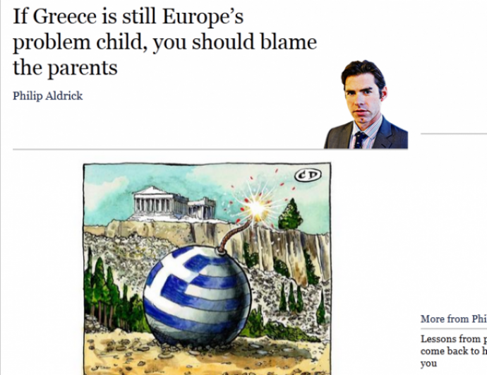 Times: Aν η Ελλάδα είναι προβληματικό παιδί, πρέπει να κατηγορήσεις τους γονείς της