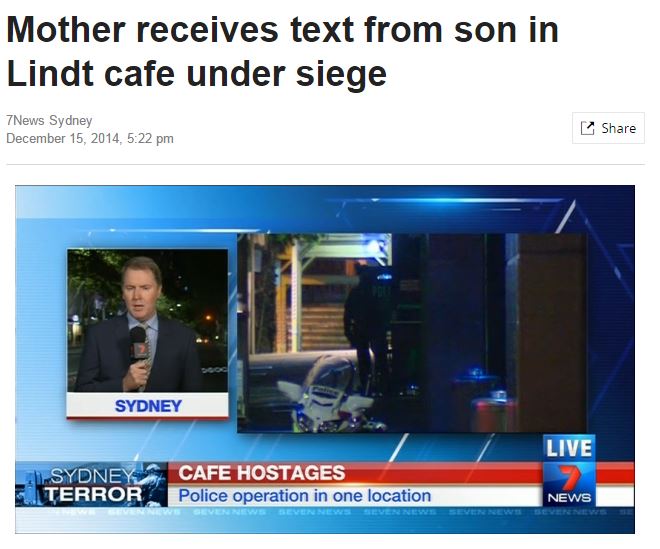 Έλαβε sms στο κινητό: “Μαμά είμαι όμηρος στην καφετέρια”