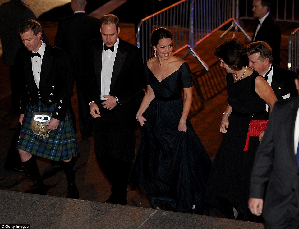 Elegant: Meanwhile, big business will be represented by the CEOs of Citigroup, Cartier and Bank of America. William’s cousin, Princess Eugenie, who is currently working at an auction house in New York, is also expected to attend the 600th anniversary dinner
