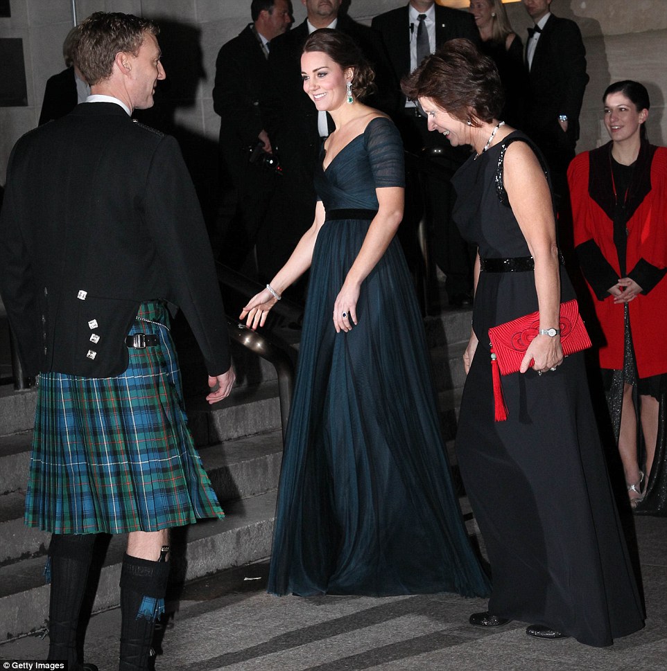 Dressed up: Some attendees had paid a staggering $10,000 each to attend the event, which will close with a charity auction. The money will fund scholarships and bursaries for St Andrews students from under-privileged communities, as well as new sports facilities