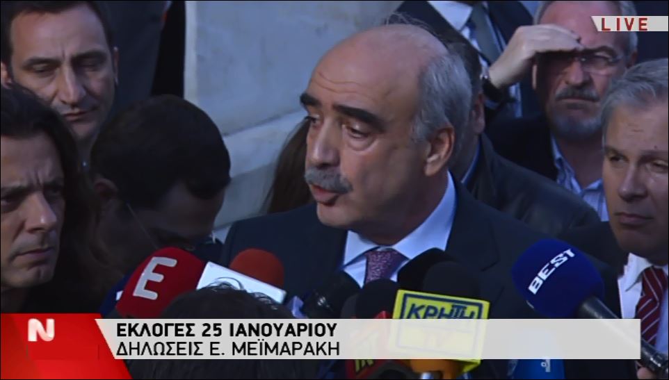 Μεϊμαράκης: Οδηγούμαστε εκβιαστικά σε εκλογές