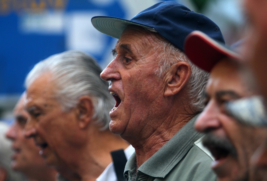 Διαμαρτύρονται οι συνταξιούχοι στη Θεσσαλονίκη