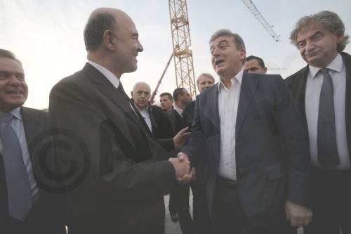 Ο Μοσκοβισί στο… εργοτάξιο του Μετρό – ΦΩΤΟ