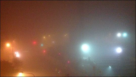 Ορατότης μηδέν στη Θεσσαλονίκη – ΦΩΤΟ