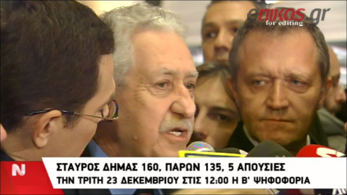 Κουβέλης: Ανοίγει ο δρόμος για τις εκλογές – ΒΙΝΤΕΟ