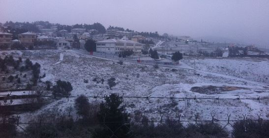 Xιόνια στο Πανόραμα Θεσσαλονίκης – ΒΙΝΤΕΟ