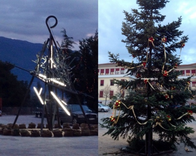 Γιατί στόλισαν δυο χριστουγεννιάτικα δέντρα; – ΦΩΤΟ