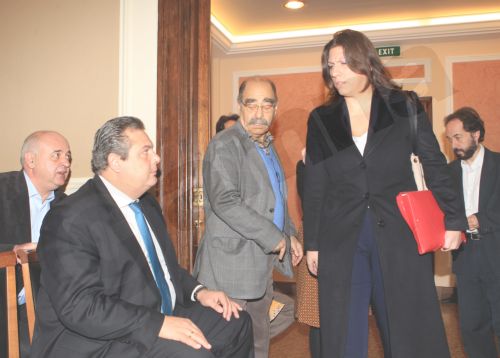 ΦΩΤΟ-Το τετ α τετ Καμμένου-Κωνσταντοπούλου