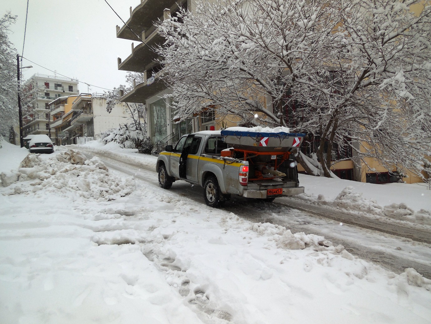 Απαγορεύτηκε η κυκλοφορία των φορτηγών στη Βοιωτία