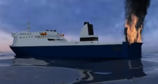 Η φωτιά στο Norman Atlantic σε αναπαράσταση 3D- ΒΙΝΤΕΟ