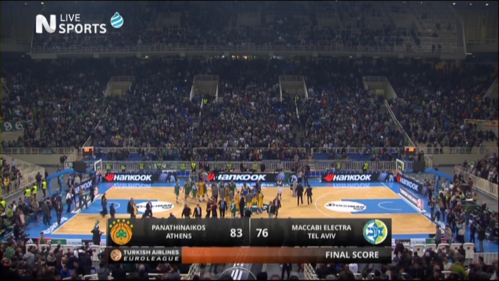 Παναθηναϊκός-Μακάμπι 83-76 (Τελικό)