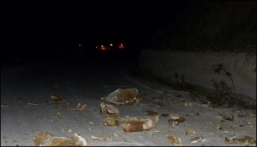 ΒΙΝΤΕΟ-Υλικές ζημιές από τον σεισμό στο Πλωμάρι