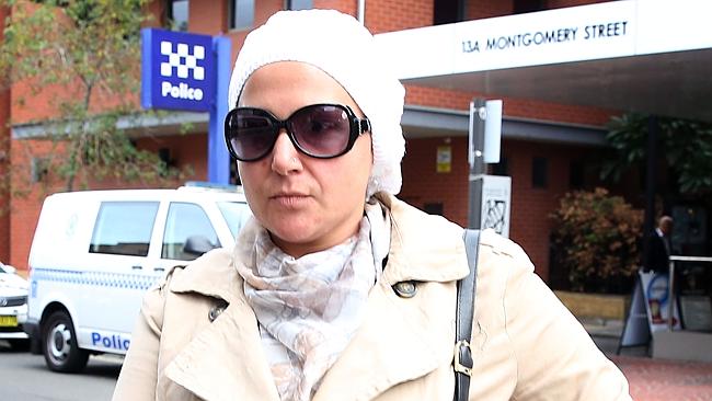 Amirah Droudis leaving court earlier this year.