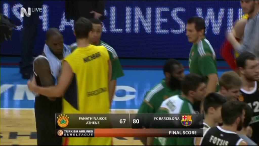 Παναθηναϊκός – Μπαρτσελόνα 67-80 (Τελικό)