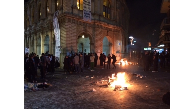 ΦΩΤΟ-‘Ενταση στο κέντρο του Ηρακλείου