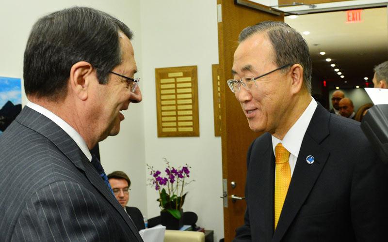 Συνάντηση Αναστασιάδη – Μπαν Κι Μουν