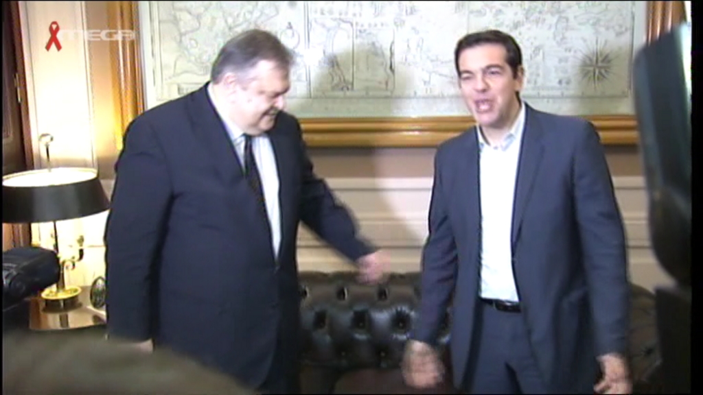 ΒΙΝΤΕΟ-Συνάντηση Βενιζέλου – Τσίπρα