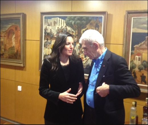 ΦΩΤΟ-Τα χαμόγελα της Όλγας Κεφαλογιάννη με τον Μπουτάρη