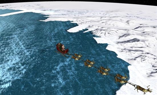 LIVE το ταξίδι του Άγιου Βασίλη από τη Google