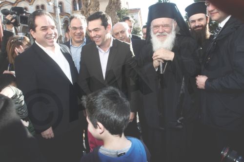 Η συνάντηση του Τσίπρα με τον Ιερώνυμο