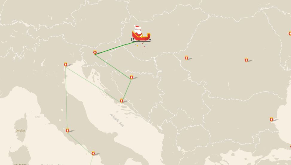 Παρακολουθήστε το ταξίδι του Άγιου Βασίλη