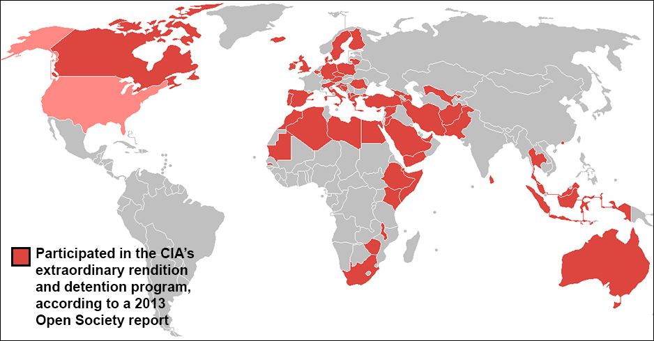 Η Ελλάδα στις 25 χώρες που συμμετείχαν στις ανακρίσεις της CIA