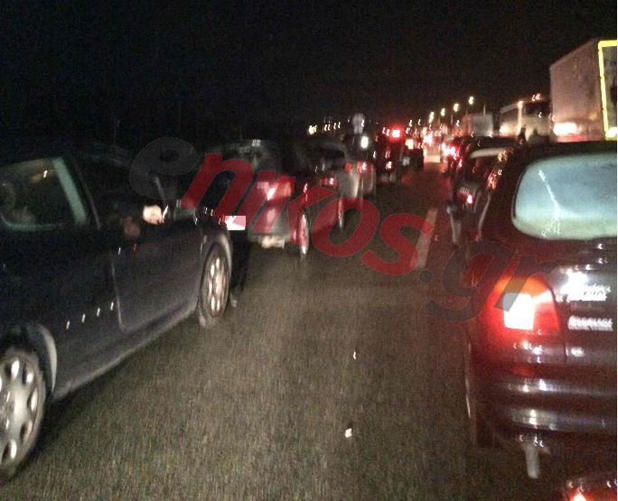 Ουρές χιλιομέτρων στην Αθηνών – Κορίνθου – ΦΩΤΟ