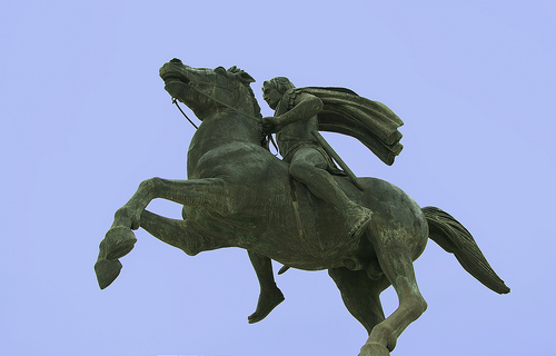 Στο κέντρο της Αθήνας το άγαλμα του Μεγάλου Αλεξάνδρου