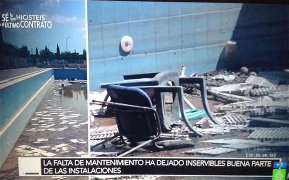 Στην ισπανική τηλεόραση οι εικόνες ντροπής των Ολυμπιακών εγκαταστάσεων – ΦΩΤΟ