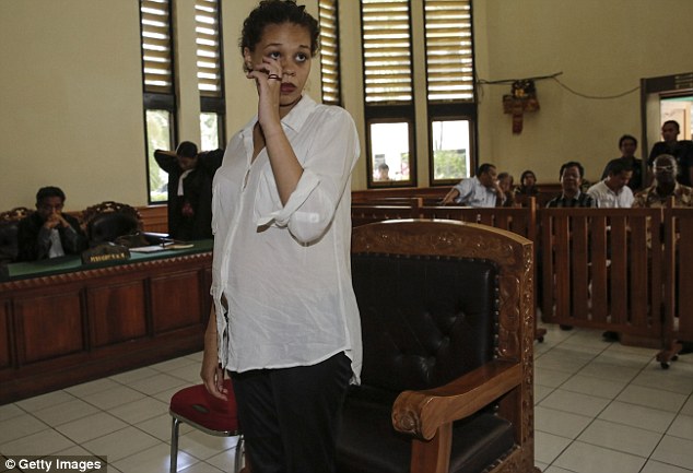 Seven-months pregnant Heather Mack, of Chicago, appeared emotional as she attended court in Bali, Indonesia, on Wednesday after being charged with the brutal murder of her mother Sheila von Wiese-Mack