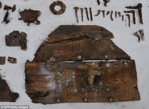 On one of the wooden fragments the initials 'MC' can be clearly seen; investigators also discovered bones which they are now trying to determine whether they belong to the late author Miguel de Carvantes