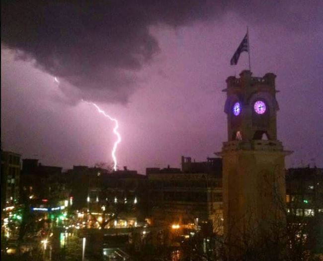 Ισχυρή βροχόπτωση και διακοπές ρεύματος στην Ξάνθη