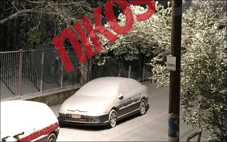 Παγετός και χιόνια σε όλη τη χώρα – ΦΩΤΟ