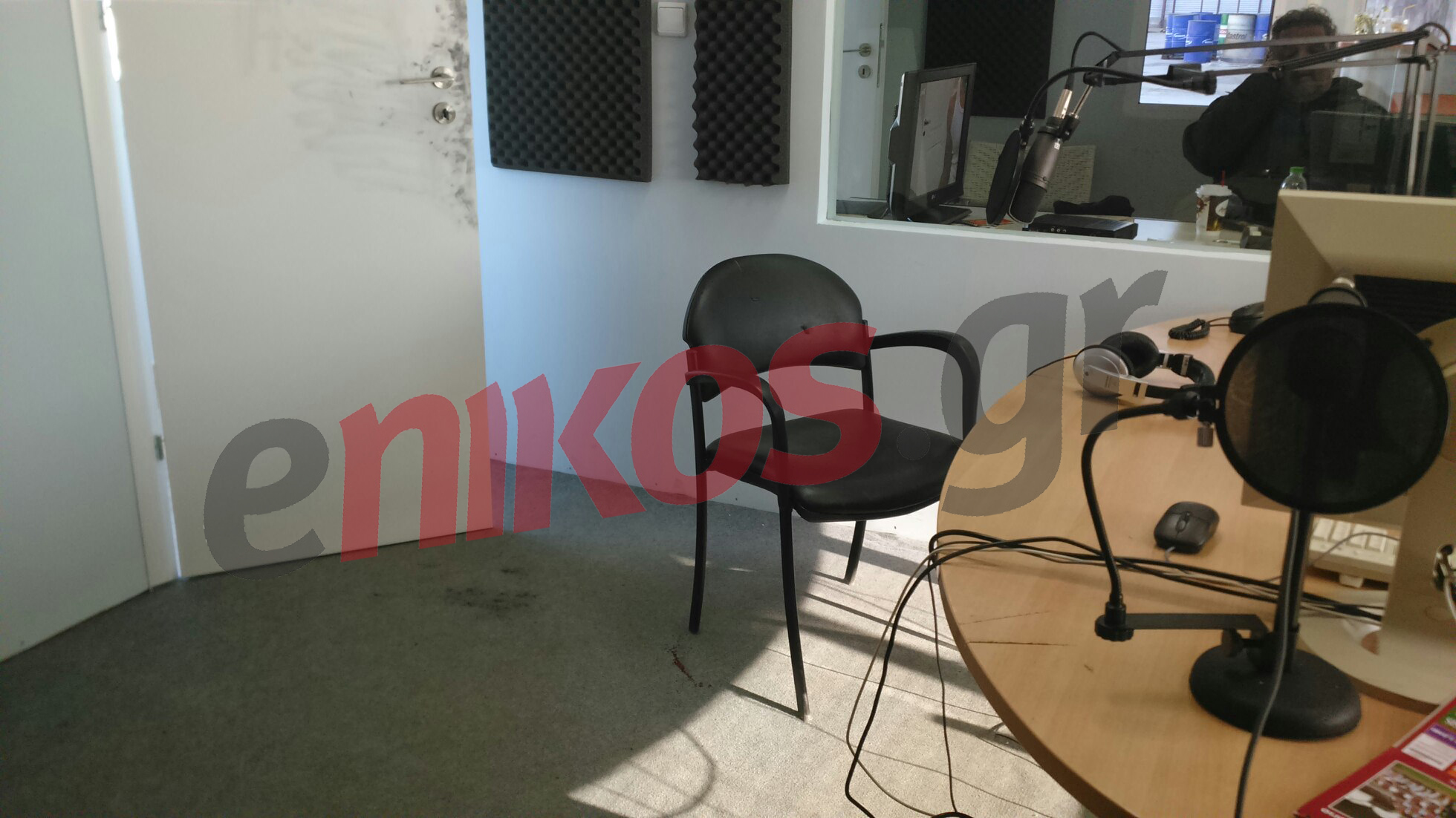 Σε αυτό το στούντιο μαχαίρωσαν τον ραδιοφωνικό παραγωγό – ΦΩΤΟ