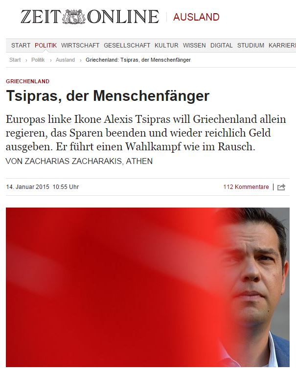 Die Zeit: Οι οιωνοί δεν είναι κακοί για τον Τσίπρα