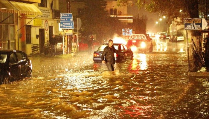 Εικόνες χάους από την κακοκαιρία στα Χανιά – ΦΩΤΟ
