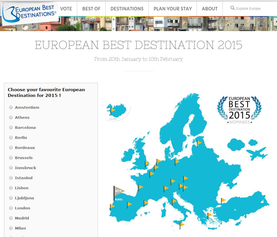 Ψηφίστε την Αθήνα για καλύτερο ταξιδιωτικό προορισμό