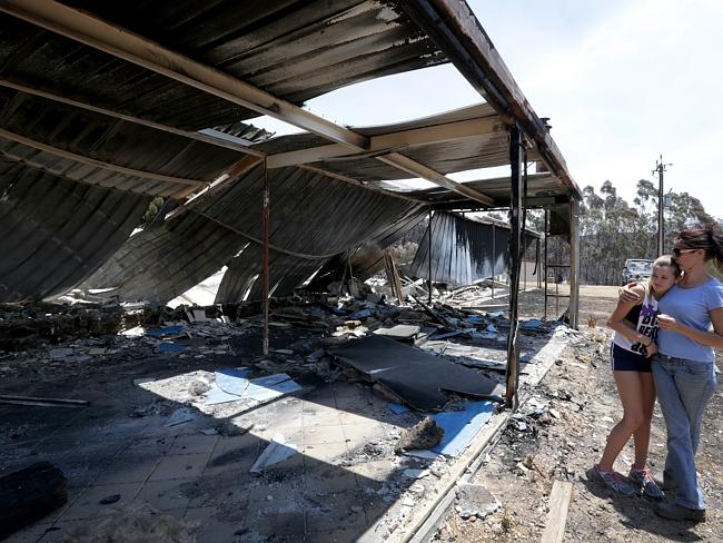 The Whiteway family lost their home on Friday night in Kersbrook during the Sampsons Flat