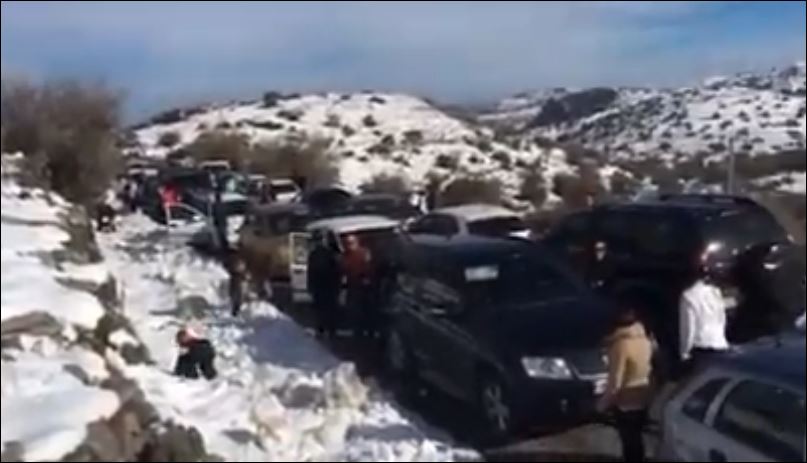 Μποτιλιάρισμα στην Κρήτη για τα χιόνια – ΒΙΝΤΕΟ