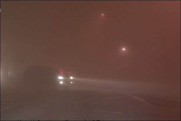 Πυκνή ομίχλη στην Εγνατία Οδό – ΒΙΝΤΕΟ