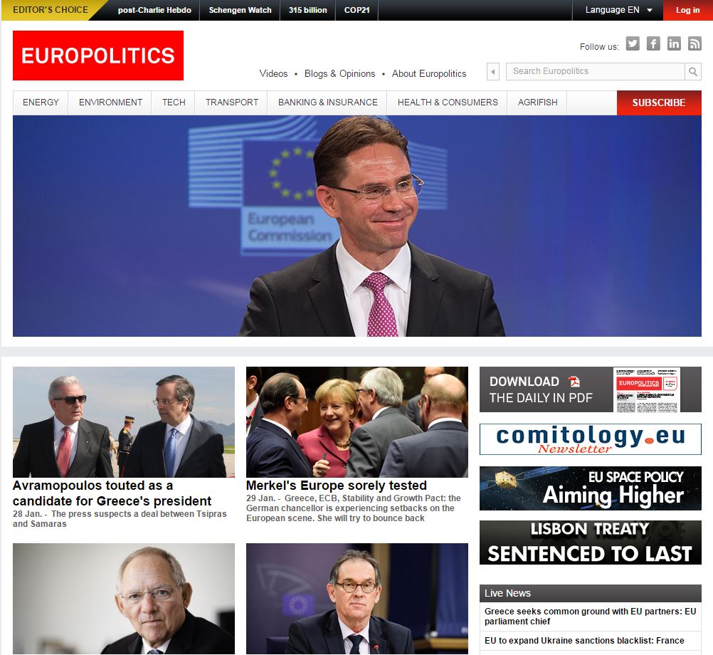 Europolitics: Στις Βρυξέλλες αρχές Φεβρουαρίου ο Τσίπρας